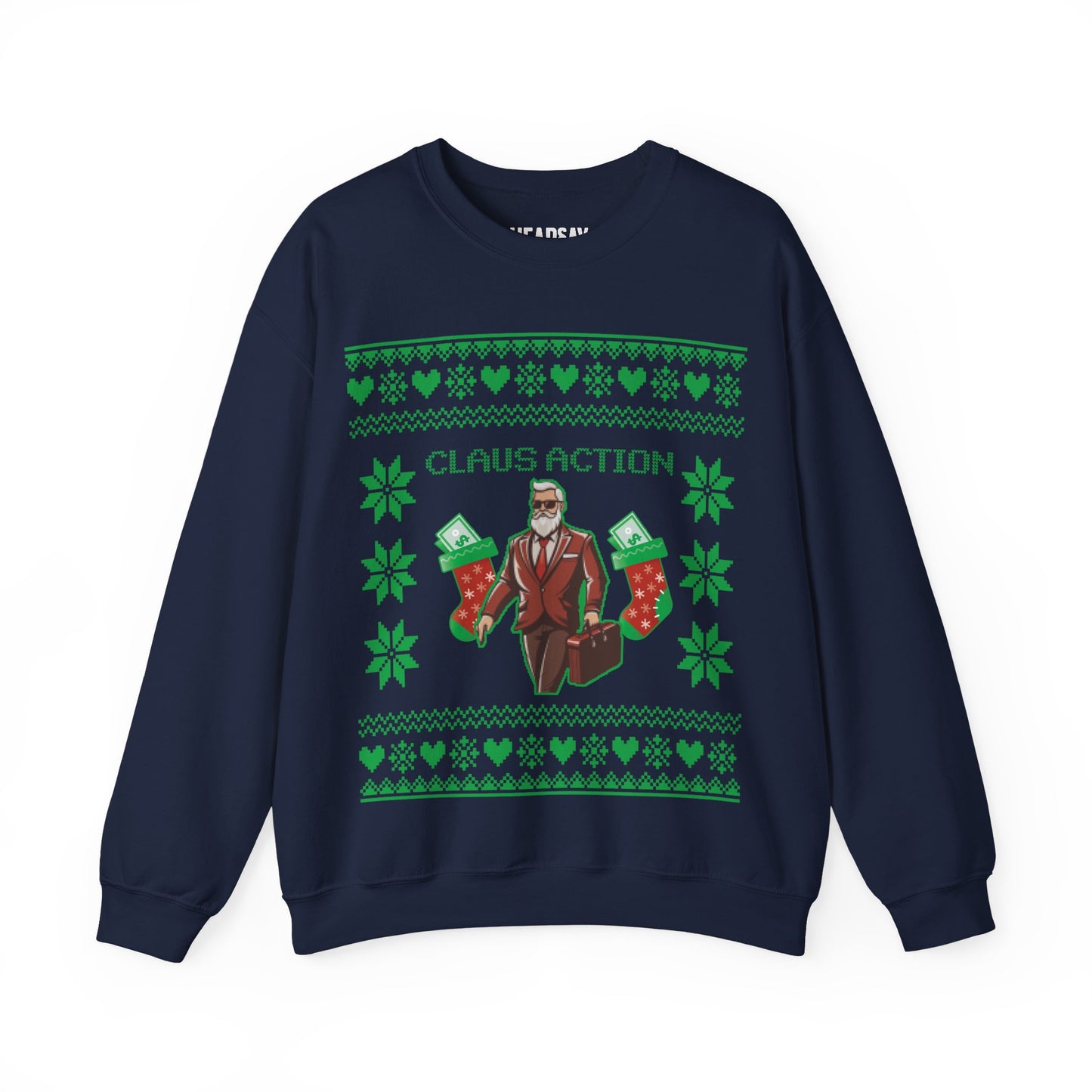 Claus Action Ugly Christmas Sweater