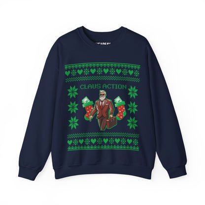Claus Action Ugly Christmas Sweater