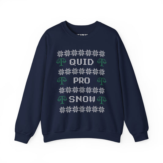 Quid Pro Snow Ugly Holiday Sweater