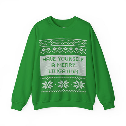 Merry Litigation Ugly Christmas Sweater