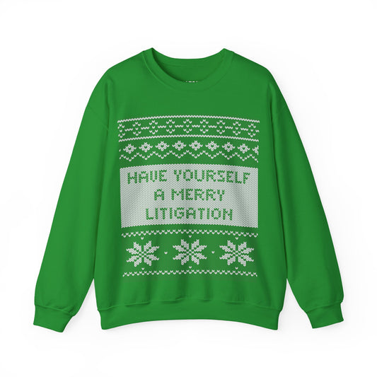 Merry Litigation Ugly Christmas Sweater