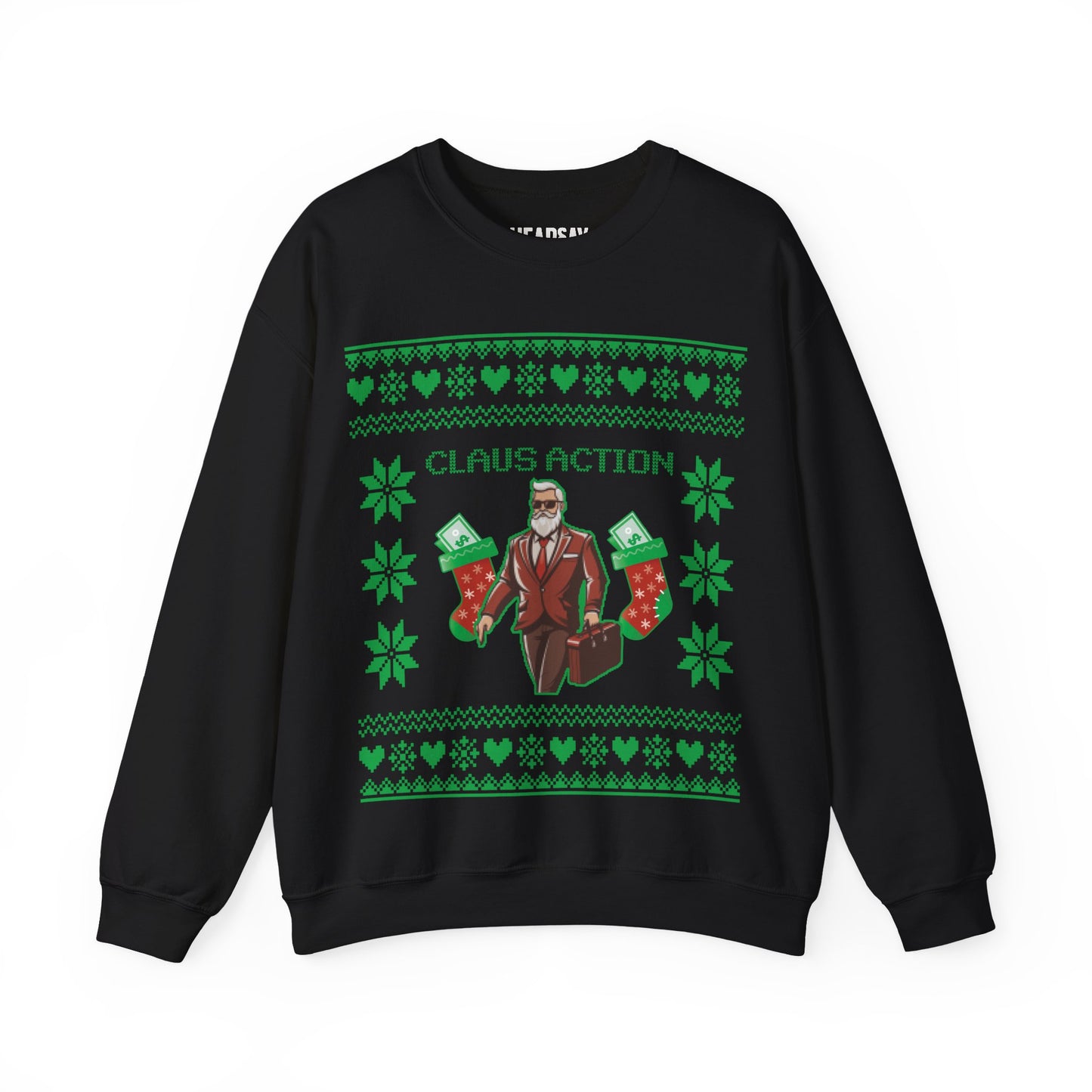 Claus Action Ugly Christmas Sweater