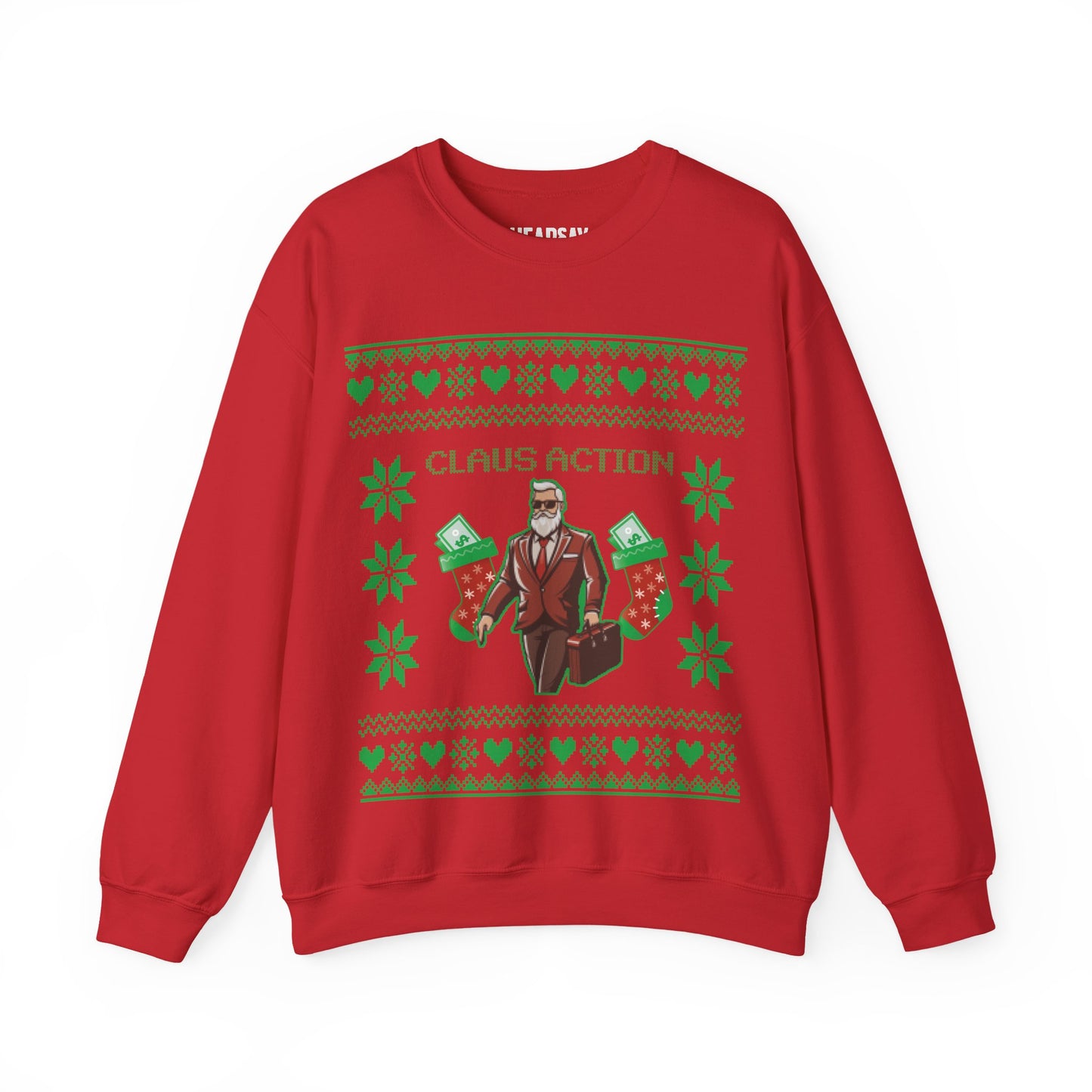 Claus Action Ugly Christmas Sweater