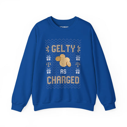 Gelty as Charged Ugly Hanukkah Sweater