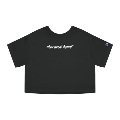 Depraved Heart Crop Top - Hearsay Tees