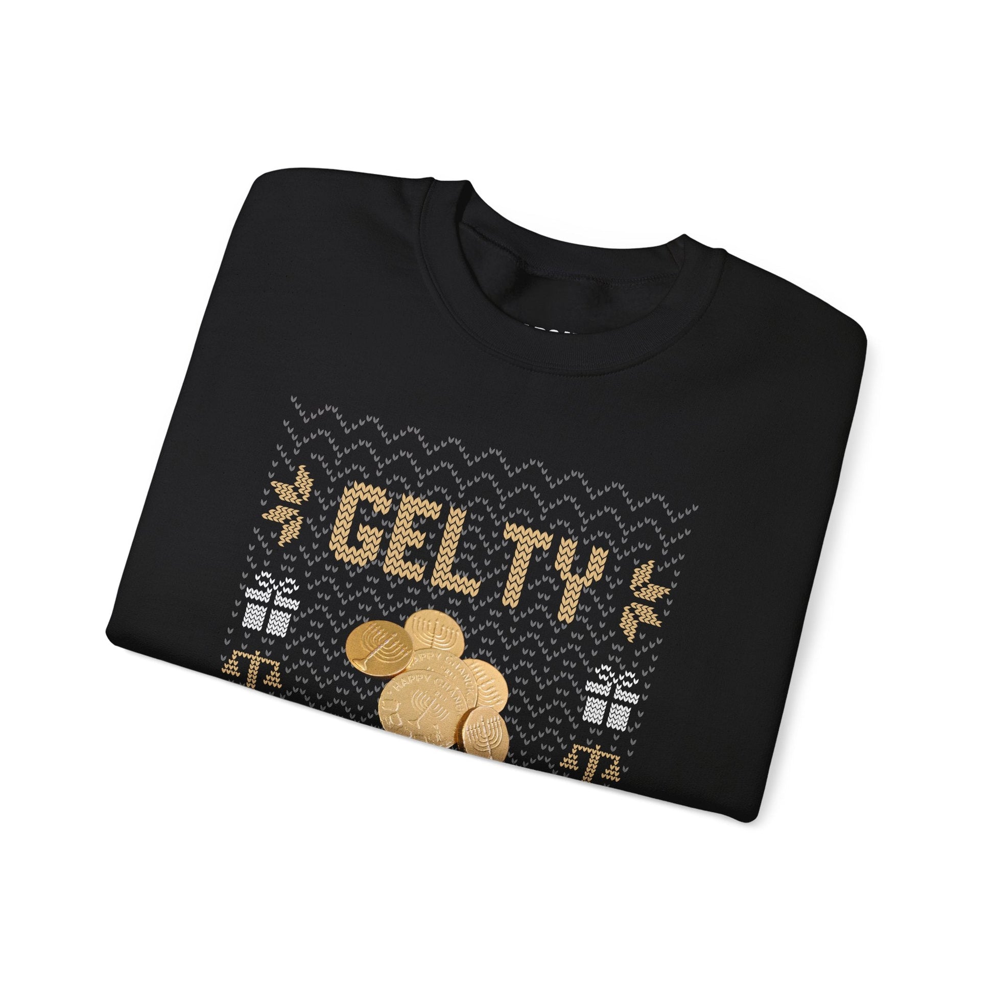 Gelty as Charged Ugly Hanukkah Sweater - Hearsay Tees