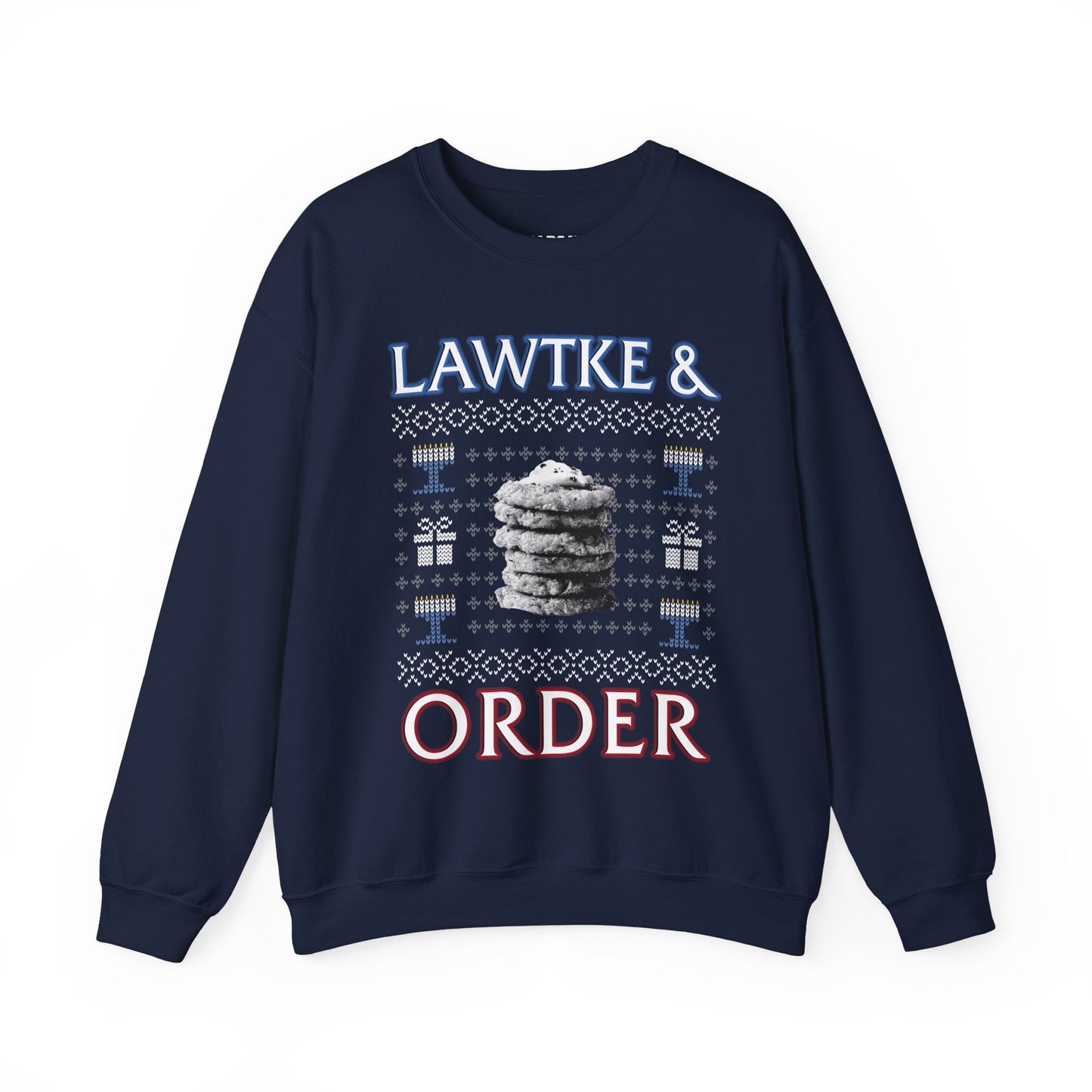 Lawtke & Order Ugly Hanukkah Sweater - Hearsay Tees