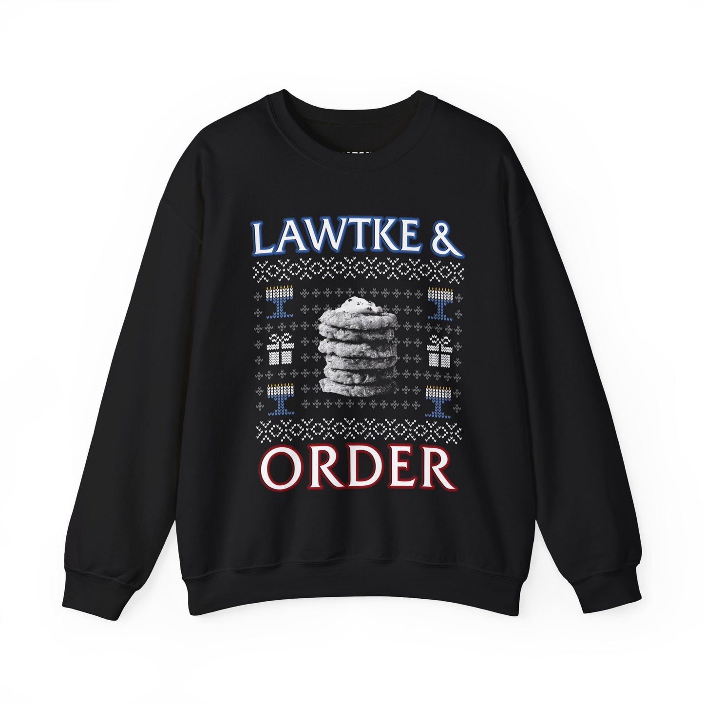 Lawtke & Order Ugly Hanukkah Sweater - Hearsay Tees