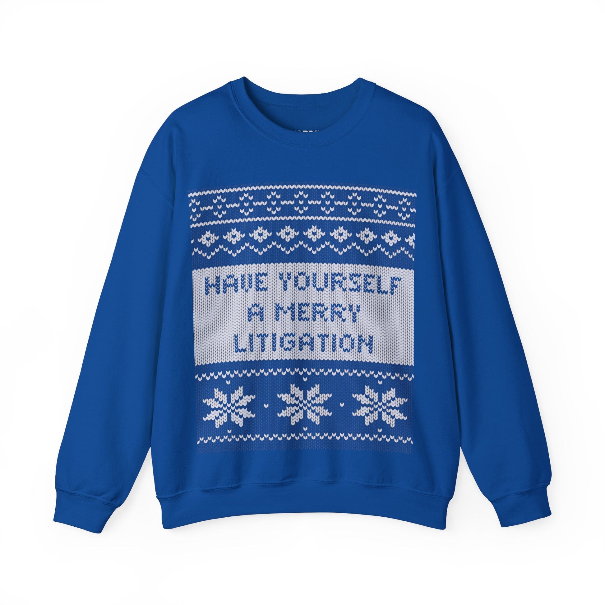 Merry Litigation Ugly Christmas Sweater - Hearsay Tees