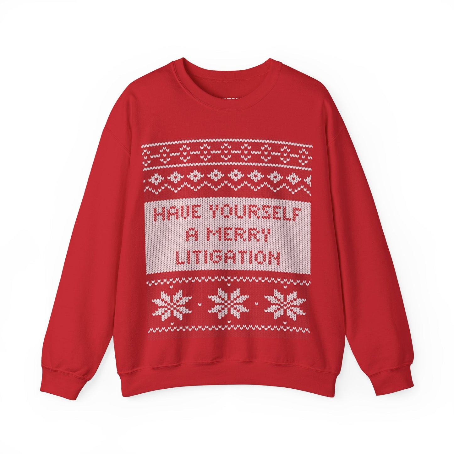 Merry Litigation Ugly Christmas Sweater - Hearsay Tees