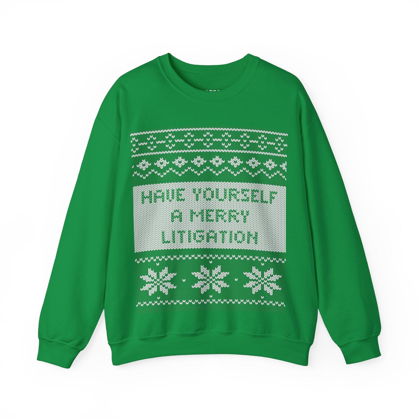 Merry Litigation Ugly Christmas Sweater - Hearsay Tees